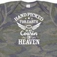 thumbnail image 4 of Inktastic Handpicked for Earth by My Cousin in Heaven with Angel Wings Boys or Girls Baby Bodysuit, 4 of 5