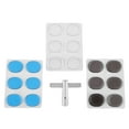thumbnail image 3 of Drum Damper Gel Pads Multicolor Transparent Silicone Drums Silencer Set with Key, 3 of 8