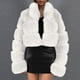 thumbnail image 1 of Pntutb Mujeres Damas Cálido Faux Furry Coat Chaqueta Invierno Sólido Cuello en V Prendas de abrigo Flash Picks Pntutb Pntutb-6927, 1 of 5