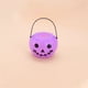 thumbnail image 5 of Fiudx Cubo de Calabaza de Halloween, Farol de Plástico Ecológico, Asa Apta para Niños, Ideal para Dulces y Golosinas, Recuerdo o Decoración de Fiesta, Color Morado, Elige Tu Estilo., 5 of 6