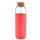 thumbnail image 1 of Vaso de doble capa de 550ml con funda de silicona, aislamiento térmico, taza de agua bonita portátil, taza de mano con tapa de bambú, 1 of 5