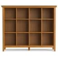 thumbnail image 4 of Artisan 48 inch x 57 inch Solid Wood Transitional 12 Cube Storage in Honey Brown, 4 of 10