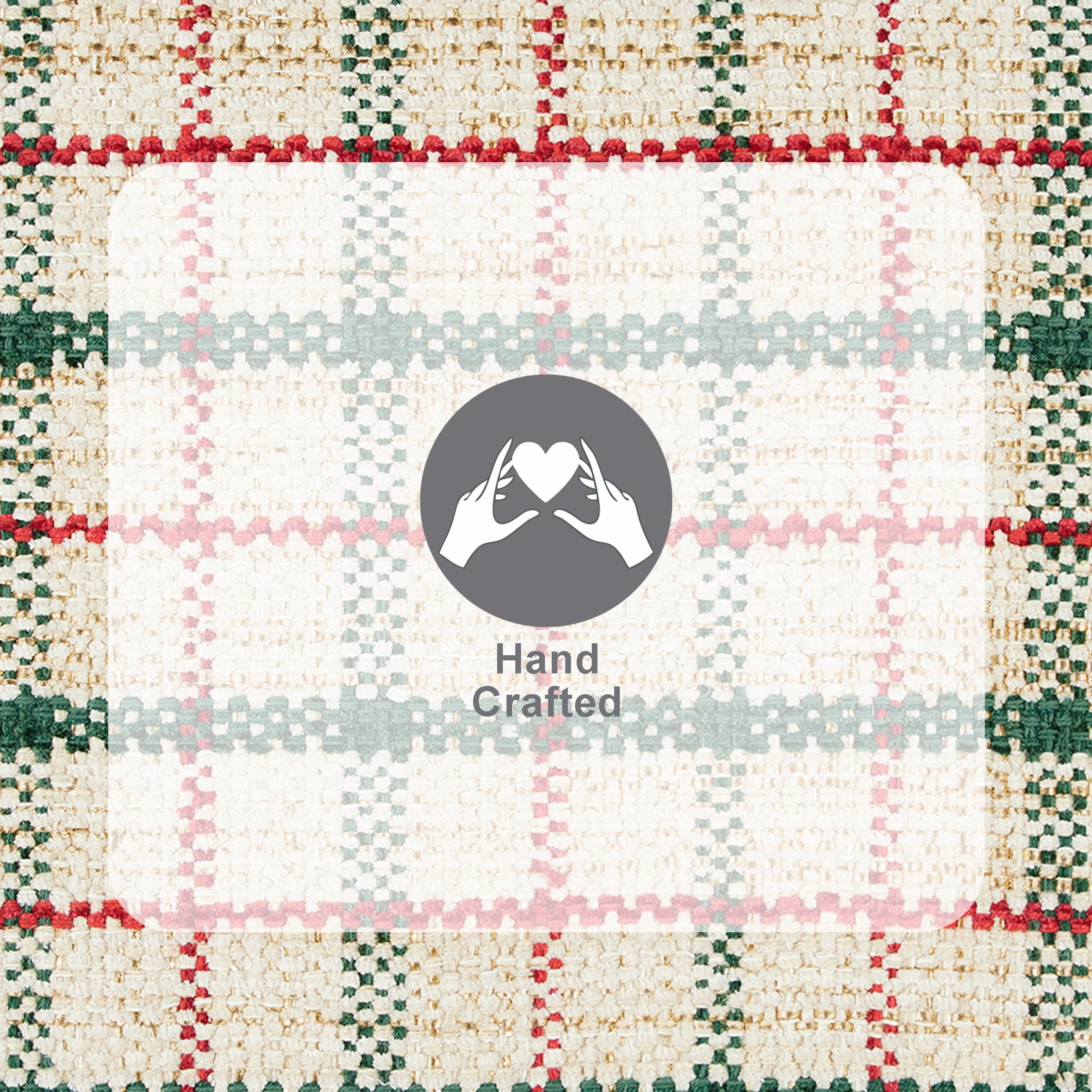 Holiday Time Multi-color Plaid 20" x 34" Accent Rug