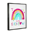 thumbnail image 4 of Stupell Industries Modern Rainbow Splash Inspirational Painting Black Floater Framed Art Print Wall Art, 17 x 21, 4 of 10
