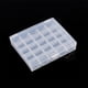 thumbnail image 1 of 1 caja de plástico vacía para bobinas de máquina de coser, organizador de bobinas, caja transparente para 25 carretes, 1 of 15