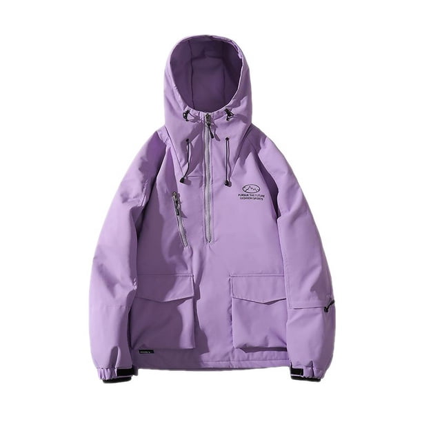 Traje de esquí de una sola tabla doble para hombres y mujeres, de algodón y engrosamiento, traje de esquí a prueba de viento, traje de montañismo al aire libre
