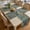 Color 1, variant on SPXUBZ Boho Table Runner and Placemats Set, 4 Linen Placemats and 1 Table Runner, Rustic Farmhouse Damask Carpet Print, Heat Resistant Washable Holiday Dinner Decor, Beige / Cream / Ivory, FS60