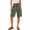 CP51_Army Green, variant on Women's Barrle Bermuda Shorts Long Elastic High Waisted Comfy Knee Length Shorts with Pockets for Athletic Casual Wear Beige 2XL