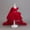 Wine, variant on DAETIROS Girls Formal Flower Girl Dress One Shoulder Princess Party Dress with Sparkly Tulle & Ruffled Train for Kids, Wine,Size 3-4T