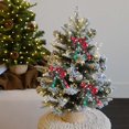 thumbnail image 4 of Adorno Para Árbol De Navidad Rojo A Cuadros Copo De Nieve Lazo Pequeño Decoración Navideña Colgante Material, 4 of 6
