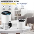 thumbnail image 2 of Air Purifier with Replacement Filter, 3-in-1 HEPA Filter Cleaner with Covers Up to 1200 ft², Filters Smoke, Allergies, Pet Dander, Odor, Dust, Office, Desktop, Portable, 2 of 7