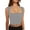 Gray, variant on Aayomet Crop Tops Women's Sleeveless Central Single-Row Clasp Club & Night Out Crop Tank Top,Gray S