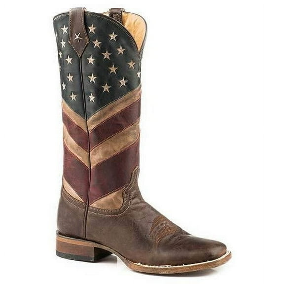 Women’s Roper  Old Glory Boots Handcrafted Brown