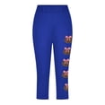thumbnail image 4 of Fjofpr Pants for Girls Size 10 Toddler Kids Fashion Baesball Print Summer Leisure Yoga Sports Frenum Cropped Pants Blue 10 Years, 4 of 4