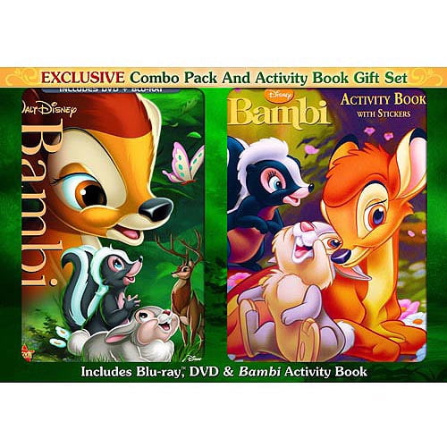 Bambi Diamond Edition Deluxe Blu Ray Dvd Combo Pack And Activity Book Gift Set Walmart Com Walmart Com