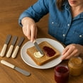 thumbnail image 5 of Creative Home Set of 4 Natural Champagne Marble Cheese Butter Spreader Knife Set, 5 of 5