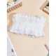 thumbnail image 1 of Cinta de poliéster de 2 m (2,19 yardas) de ancho, 10 cm (4 pulgadas), encaje floral de gasa plisado de 3 capas, ideal para macramé, costura y decoración DIY., 1 of 3