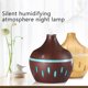 thumbnail image 1 of Humidificador USB de veta de madera y difusor de aromaterapia - Mini humidificador portátil de 300 ml para hogar, coche y oficina con luces LED de colores, 1 of 9