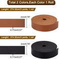 thumbnail image 2 of 2 Rolls Double Sided Faux Leather Strip Soft Leather Belt Strap 216" Long 0.79" Wide DIY Leathercraft Fabric Belt Strip for Pet Collars Ropes Belts Clothing DIY Craft Projects 0.07" Thick DIY, 2 of 6