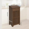 thumbnail image 6 of Farmhouse Onion and Potato Storage Bin, Fruit & Vegetable Holder with Large Bread Box, Small Kitchen Pantry Cabinet, Walnut, 6 of 6
