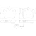 thumbnail image 4 of Brembo P06109N; Brake Pad; NAO; FMSI Number D2059-9292; Ceramic; Set Of 4, 4 of 4