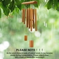 thumbnail image 5 of Wind Chimes for Outside, Sympathy Wind Chimes Bamboo Windchimes Outdoors with Natural Sounds, Gifts for Mom, Indoor Outdoor Decorations for Patio Porch Garden and Backyard, 5 of 6