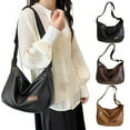 thumbnail image 1 of Bolso informal de hombro para mujer - Bolso bandolera ajustable para trabajo y viajes • 34x23x15cm • Negro, caqui, café, 1 of 6