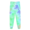 thumbnail image 4 of BiZtdJrK Joggers Sweatpants for Womens Fall Trendy Tie dye Sweatpant Lounge Comfy Cinch Bottom Athletic Pants with Pockets hollday deals Mint Green L, 4 of 5