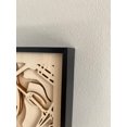 thumbnail image 4 of New York Laser Engraving 3D Map Wall Art-Contemporary-Black matte finish aluminum frame-Poly glass-Plywood map23.5"Wx31.5"H, 4 of 5
