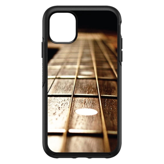 DistinctInk Custom SKIN / DECAL compatible with OtterBox Symmetry for iPhone 11 Pro MAX (6.5" Screen) - Guitar Strings Neck