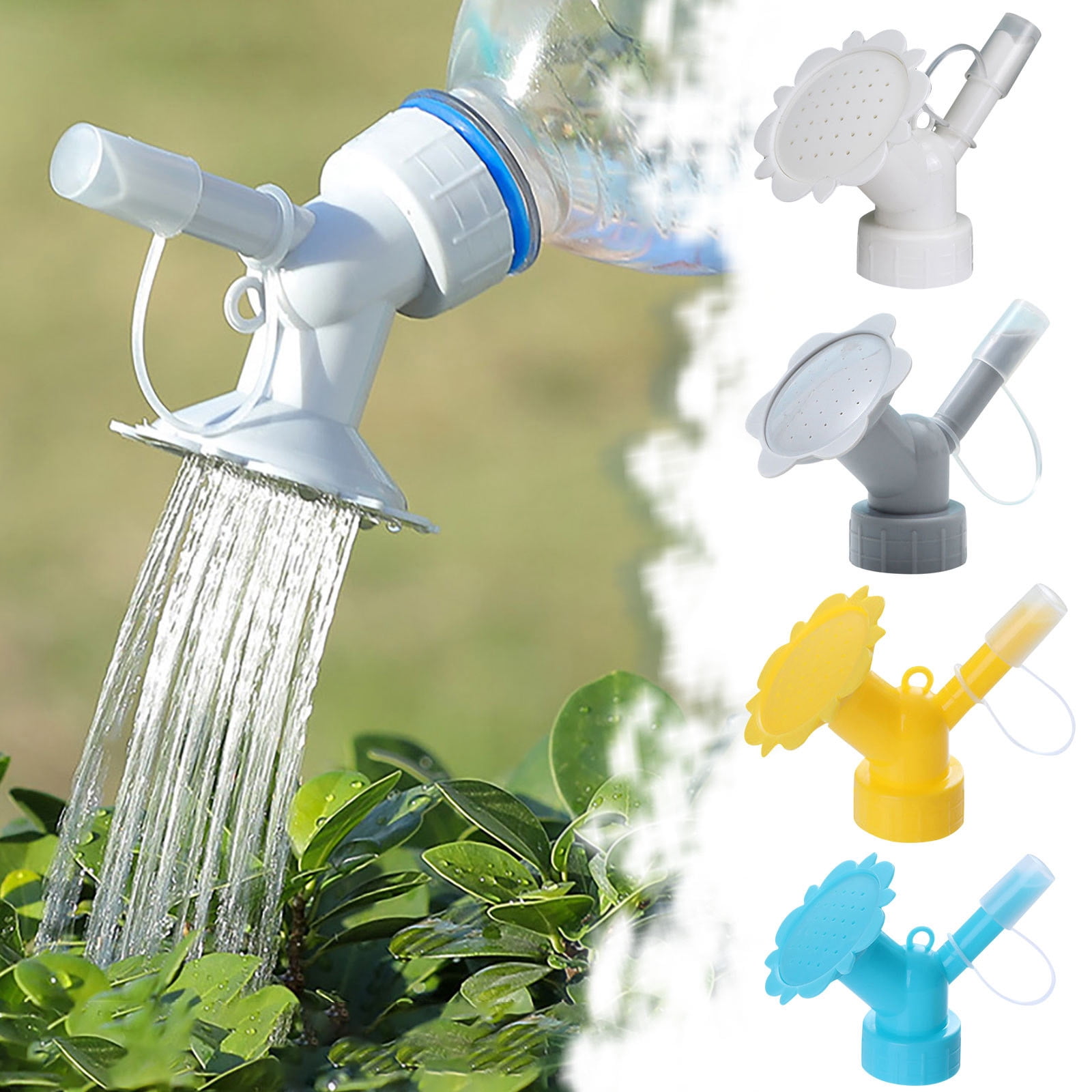 PoypyozzZ Bottle Cap Sprinkler Dual Head Bottle Watering Spout Watering Can Sprinkler Head