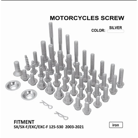 Motorcycles Fairing Fender Screw Bolt Kit Set For KTM SX XC XCW SXF EXC EXCF 125 150 200 250 300 350 450 500 530 2003-2021