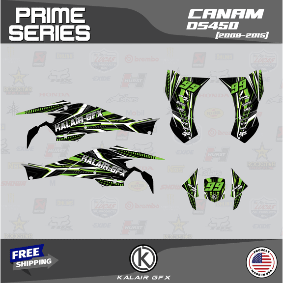 Kalair GFX Graphics Kit for Canam ATV DS450 (2008-2015) Prime Series