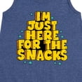 thumbnail image 3 of Instant Message - I'm Just Here For The Snacks - Toddler & Youth Girls A-line Dress, 3 of 6
