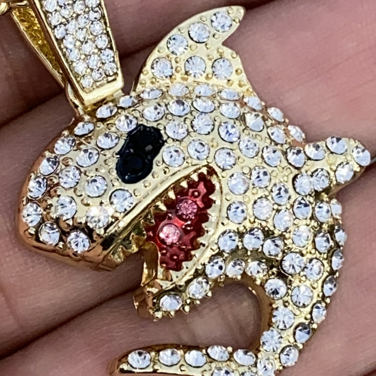 Shark diamond necklace outlet