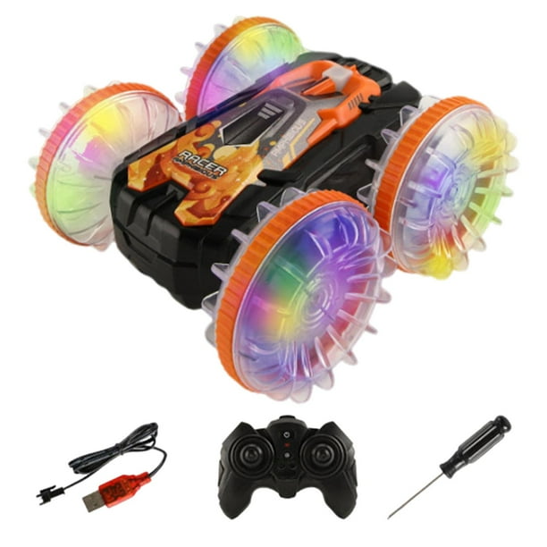 Coche RC anfibio, vehículo eléctrico impermeable, juguete para niños en vacaciones Naranja