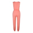 thumbnail image 4 of Samickarr Jumpsuits For Women Summmer Dressy Wedding Women Loose Two-piece Sets Solid Sleeveless Tops Vest Casual Pants Sweatsuit, 4 of 8