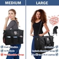 thumbnail image 2 of Bolsa de enfermera ABAMERICA de lona impermeable con múltiples bolsillos, 2 of 5