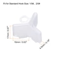 thumbnail image 2 of Uxcell Plastic Fishing Hook Bonnets Treble Hook Covers Fit for 1/0,2/0, White 50 Pack, 2 of 6