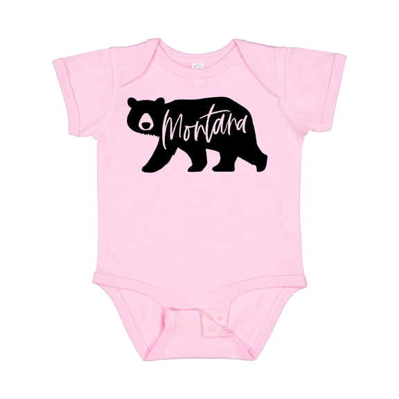Inktastic Montana Black Bear Silhouette Boys or Girls Baby Bodysuit