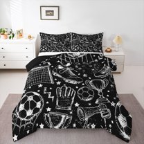 Castle Fairy Child Anime Soccer Full Size Comforter Sets,Sport Bedding Sets