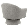thumbnail image 4 of Modway Astral Upholstered Modern Boucle Fabric Swivel Chair in Taupe, 4 of 9