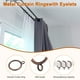 thumbnail image 2 of Uxcell 20-Pack Anillo de Cortina con Ojal 1.25 Pulgadas ID Se Ajusta a Varilla de Cortina de Hasta 1 Pulgada Anillos de Drapería de Metal Rojo, 2 of 7