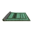thumbnail image 2 of Ahgly Company Indoor Rectangle Abstract Turquoise Blue Modern Area Rugs, 7' x 9', 2 of 4