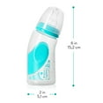 thumbnail image 6 of Evenflo Vented + BPA-Free Plastic Angled Bottles, 6oz, Teal,Gray.Blue, 6ct, 6 of 6