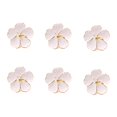 thumbnail image 1 of 6PCS Wedding Simple Plum Napkin Napkin with 6PCS Napkin Rings Sunflower Napkin Holder Rings, 1 of 7