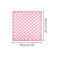 thumbnail image 3 of INSPIRAR CHIC Bufanda Cuadrada de 70 cm con Lunares para Mujeres, Pañuelo, Diadema en Rosa 27.56*27.56" (L*W), 3 of 6