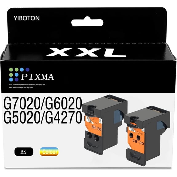 BH-20 CH-20 Printhead  BH20 CH20 Ink Cartridges Compatible for Canon G1220 G1230 G2260 G2270 G3260 G3262 G3270 G4270 G5020 G6020 G7020 Printer