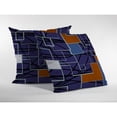 thumbnail image 2 of Square Patches Throw Pillow in Navy 16x16, 2 of 4