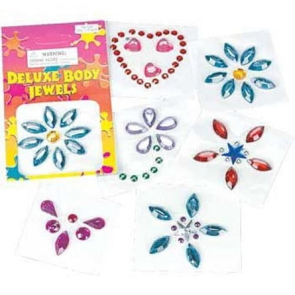Deluxe Body Jewels - Party Favors - 12 Pieces